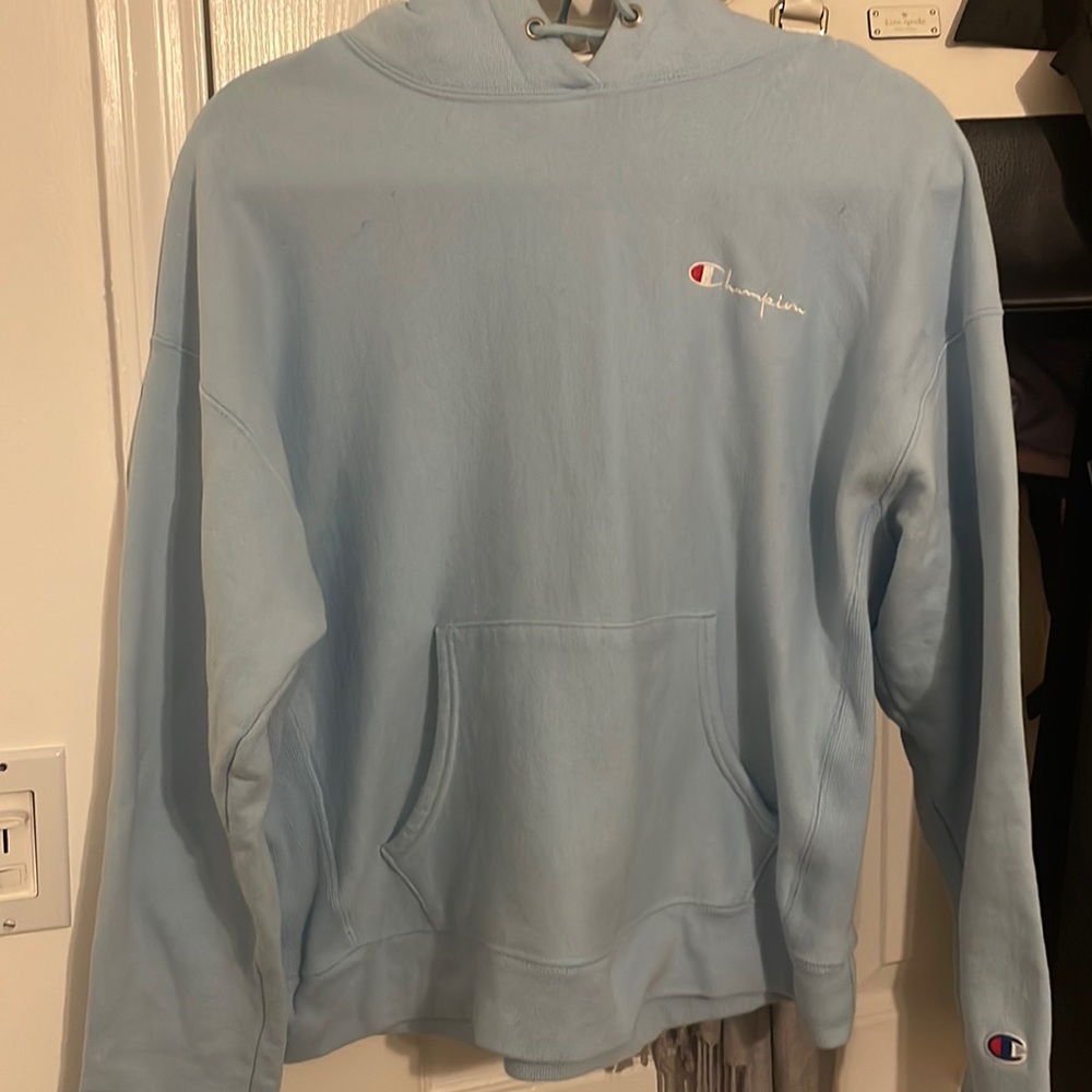 Light Blue Champion Hoodie